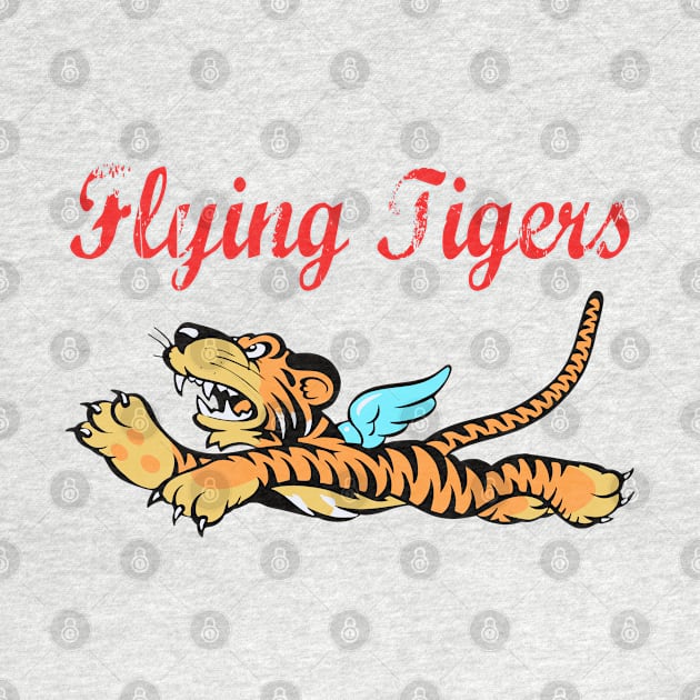 Flying Tigers WWII Distressed by Mandra